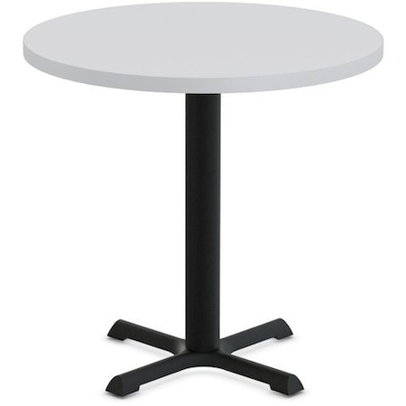 Special-T Table, Round, 36in Dia x 29in, Black Base/Light Gray Top SCTSTAR236BGR